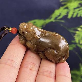 可玉可求母亲节礼物 和田玉貔貅吊坠 寓意财富好运 人生顺顺利利 款二