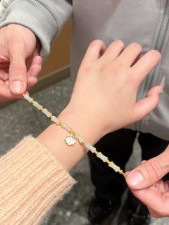喔莫…和田玉竹节手链也泰piu亮辣🫧✨