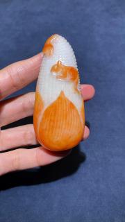和田玉籽料 手把件
