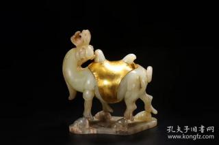 和田玉包金骆驼