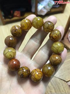 汉代和田白玉手串